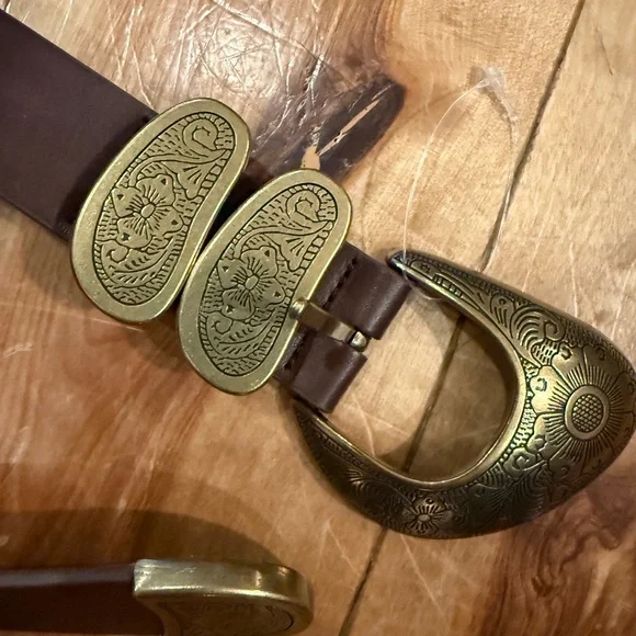 Silence + Noise Brown Western Belt NWOT size XL - Picture 3 of 4